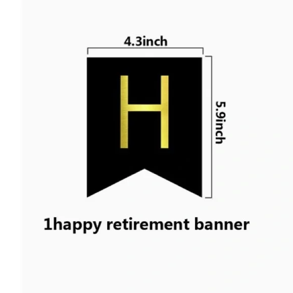 Retirement Banner w/matching smaller banner - Picture 3 of 3